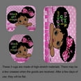 thumbnail image 3 of 4PCS African American Shower Curtain Set, Pink Unicorn Rainbow Stars Afro Black Girl Magic Cute Melanin Princess Girly Bathroom Decor, Waterproof Fabric Shower Curtain, Non-slip Bath Mat, 3 of 7
