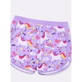 thumbnail image 3 of SILVERCELL Girls Long Sleeve Rash Guards Swimsuit Printed Swim Shirts + Shorts 2PCS Bathing Suit Set, 3-10 Years, 3 of 8