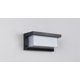 thumbnail image 1 of Aplique de pared LED de 12 W Lightess para exteriores, impermeable, IP66, antracita, cuadrado, aplique de pared de metal, aplique de pared para exteriores, luz LED blanca cálida para balcón, cenador,, 1 of 4