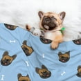 thumbnail image 3 of Rocae french Bulldog Face for Pet Blanket Dog Blanket Cat Blanket Soft Sleep for Small Medium Pet-Large, 3 of 8