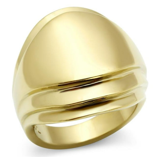 Bague en Laiton Plaquée Ionique IP Sans Stone, Taille 7