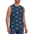 thumbnail image 2 of Bixox Men's Octopus Sea Life Printed Shirt Sleeveless Fitness Tank Top-Small, 2 of 5