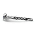 thumbnail image 3 of Sterling Silver Stackable Expressions Polished Cr.Sapphire Ring - Size 5, 3 of 3
