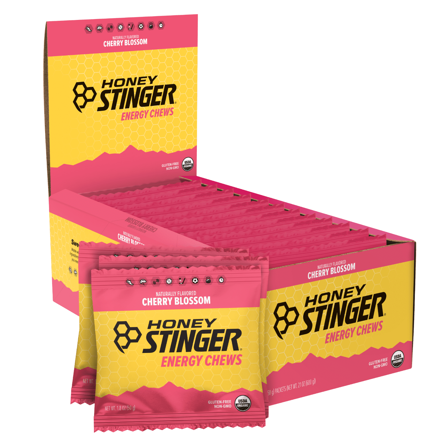 Honey Stinger Organic Energy Chews Cherry Cola Pack of 12 1.8 Ounce 