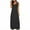Black, variant on NXMZXB Sundresses for Women 2025 Scoop Neck Sleeveless Tank Dress Summer Beach Solid Party Flowy Long Maxi Dresses with Side Pockets Black XL