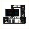 thumbnail image 5 of TV Furniture for TVs Up to 78" – 2-Door Cabinet & 6 Shelves | Black | Engineered Wood, 5 of 13
