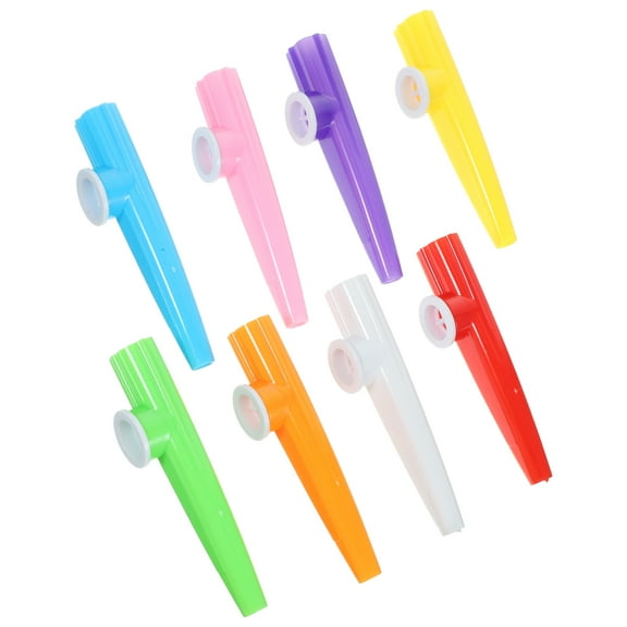 Onaparter Kazoo Musical Instruments Toys: Kazoo Flute Diaphragms Companion 12Pcs for Guitar Violin Party Favors Fun Humming Musical Instrument for Kids Adults ( ) （As Shown）
