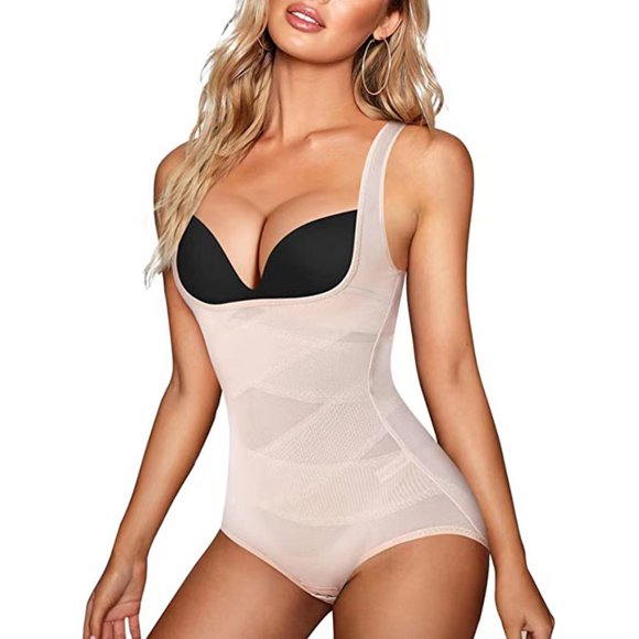 UANWENN Postpartum Body | Seamless Mesh Bodysuit for Women | Comfortable & Bust Support Womens Jumpsuits for Summer Flight Jumpsuit Women Body Suit Long Sleeved Romper Dresses for Women Winter