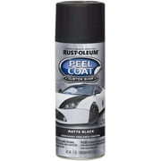 Black, Rust-Oleum Automotive Peel Coat Matte Spray Paint-276779, 11 oz, 6 Pack