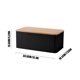 thumbnail image 3 of Caja de almacenamiento de pan para hornear con tapa de madera para cocina, cajas de almacenamiento de alimentos herméticas y resistentes al polvo, material cerámico de excelente calidad Akmoler, 3 of 6