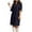 Navy, variant on XuJwPNcy Corduroy Dresses for Women Collared V Neck Half Sleeve Shirts Dresses Fall Midi Dress with Pockets