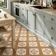thumbnail image 3 of 10Pcs Vintage Floral Wood Grain Peel and Stick Floor Tiles， 12x12in Covers 10 Sq. Ft. SelfAdhesive DIY Vinyl Flooring， Waterproof & Removable for Bathroom， Kitchen， Living Room， Staircase, 3 of 8