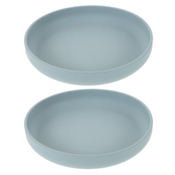 2 platos de silicona adaptables con ventosa, antiderrames, antideslizantes, para personas mayores y discapacitadas