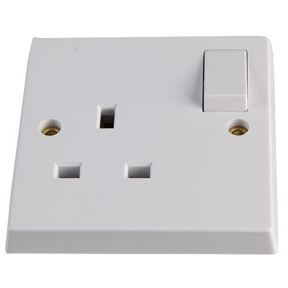 VOLEX ACCESSORIES - 13A 1 Gang DP Switched Socket, White