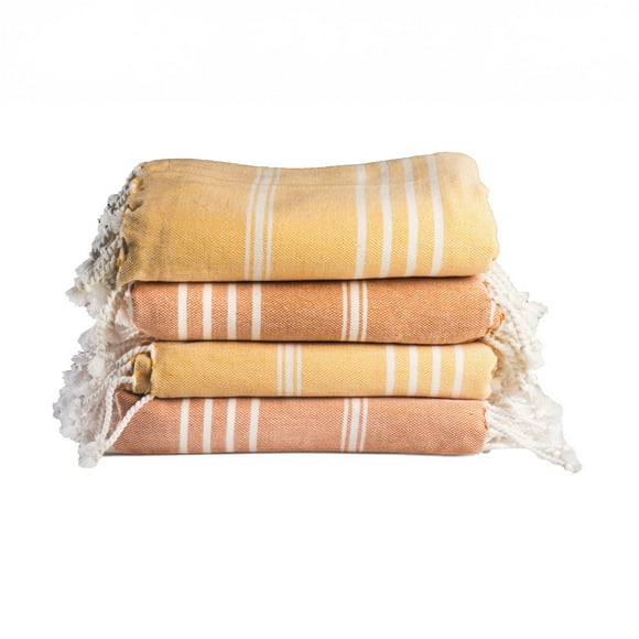 Toalla Salt Earth de secado rápido, paquete de 4 unidades, 100% algodón, 91 x 183 cm