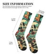 thumbnail image 5 of Bixox Retro Pop Art Collage Print Compression Socks,Compression Socks Women & Men Circulation for Medical,Running,Athletic, 5 of 7