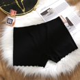 thumbnail image 3 of TrowBridge-bóxer sin costuras para mujer, lencería transpirable, cómoda, ropa interior de satén de seda, 2 piezas, 3 of 4