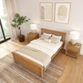 thumbnail image 4 of Plank+Beam Classic Solid Wood Full Size Bed Frame with Headboard for Adults, 4 of 7