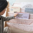 thumbnail image 2 of 3 Sprouts Recycled Fabric Kids Book Rack Storage Bookshelf Organizer in Pale Pink Terrazzo for Ages 3+, 2 of 15