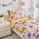 thumbnail image 4 of Juego de Ropa de Cama para Niños Pequeños UOZZI BEDDING Animales de la Jungla 4 Piezas Naranja, 4 of 9