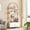 Gold, variant on 4 Tier Arched Bookshelf with Doors Storage, 71.5 Inch Tall Industrial Book Shelf with Metal Frame, Open Curved Bookcase, Display Shelf for Living Room and Office