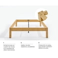 thumbnail image 3 of Base De Cama Luuna Madera De Bambú Matrimonial marron claro, 3 of 5