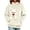 Beige women fall hooded sweatshirt a1, variant on RRJ Women's Fall Winter Hooded Pullover Sweatshirt Casual Cute Tops with Pocket Long Sleeve Lounge Outerwear, Gray S