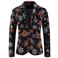 thumbnail image 6 of guisaled Christmas Mens Suits 3 Piece Slim Fit Dressy Party Suit One Button Cute Xmas Holiday Printed Jackets Vest Pants Suits Outfits, 6 of 9