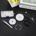 thumbnail image 3 of DIY Handmade 10 Grid Jewelry Accessory Set Open Ring Closed Ring Lobster Clasp Free Ring Hand Tool Pliers,Silver, 3 of 5