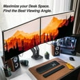 thumbnail image 3 of AVLT Dual 13"-43" Monitor Arm Desk Mount fits Two Flat/Curved Monitor Full Motion Height Swivel Tilt Rotation Adjustable Monitor Arm - Black/VESA/C-Clamp/Grommet/Cable Management, 3 of 5