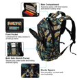 thumbnail image 5 of FORMRS Kids School Backpack Elementary Student Unisex Travel Bookbag with Reflective Stripes, Brown Mystical Owls, 5 of 7