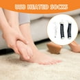 thumbnail image 4 of USB Rechargeable Heated Socks - Warm Non-Slip Electric Foot Warmers, Durable Outdoor Socks for Hunting, Camping & Travel, Essential for Cold Weather & Outdoor Adventures, 8.66*17.72in, Black, 4 of 8