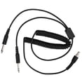 thumbnail image 1 of 230cm Replacement Cable Adapter Universal Aviation Headphone Plug Cable for Aircraft Headset, 1 of 8