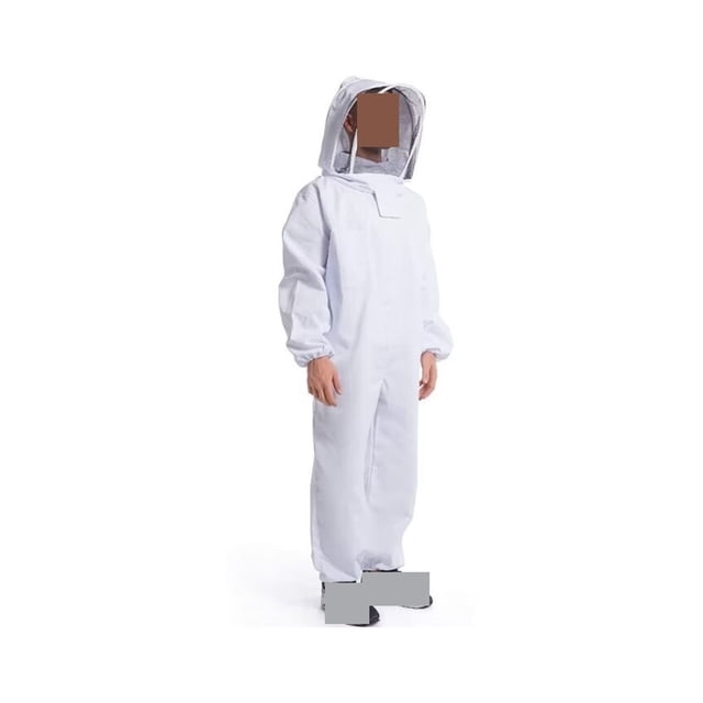 Vêtement d'Apiculture Intégral Costume Professionnel d'Apiculture Voile de Sécurité Chapeau Robe Équipement Intégral, Confortable et Robuste
