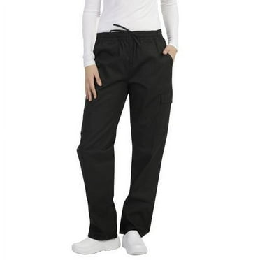 MAZEL UNIFORMS UNISEX ELASTIC WAIST SCRUB PANTS WITH CARGO POCKETS- REGULAR   PETITE   TALL