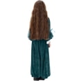 thumbnail image 7 of JSGEK Floral Girls Vintage Lace Long Sleeve Bridesmaid Dress Princess Wedding Party Pageant Evening Formal Prom Ball Gown Green 11-12Years, 7 of 7