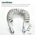 thumbnail image 2 of KKmoon Retractable Shower Hose for Toilet Bidet Sprayer Flexible Spring PVC Hose for Bathroom Shower Head Handheld Bidet Sprayer Bathroom Replaceable Accessories (1.5m/4.9ft), 2 of 8
