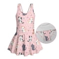 thumbnail image 6 of Tutolipy Cat Print Childrens Swimwear, Soft Cute Sleeveless Bathing Suit for Beach, Size 5-6 Years, 6 of 8