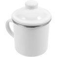 thumbnail image 2 of SHISUYAN Tasse Émaillée avec Couvercle Tasse Rustique Émaillée pour Thé Eau Tasse à Boisson avec Poignée, 2 of 8