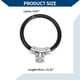 thumbnail image 4 of Candado de bicicleta Unique Bargains con llave, cable portátil, candado antirrobo, mini candado de anillo, aleación ABS, 39 cm, negro, 1 pc, 4 of 6
