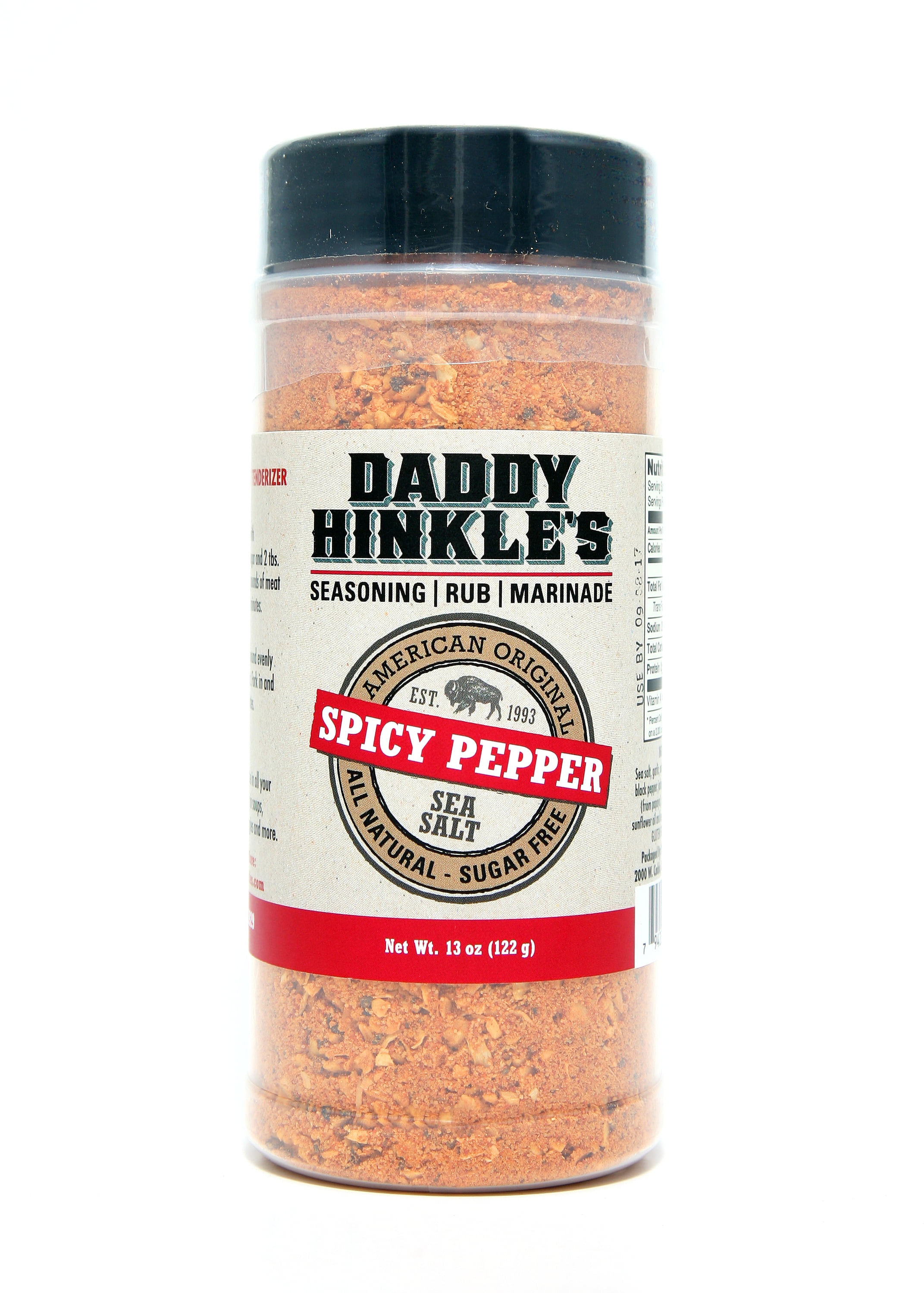 13oz Daddy Hinkle's Spicy Pepper Seasoning Rub Marinade