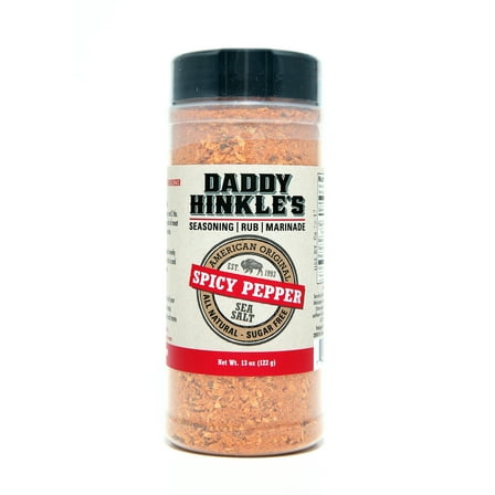 13oz Daddy Hinkle's Spicy Pepper Seasoning Rub Marinade