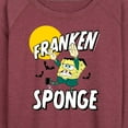thumbnail image 3 of SpongeBob SquarePants - Franken Sponge - Women's Lightweight French Terry Long Sleeve Shirt, 3 of 6