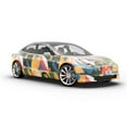 thumbnail image 6 of Rwraps Multicolored Mosaic Simple Smorgasbord Gloss Vinyl Film Wrap 59in x 14ft Vinyl Vehicle Car, 6 of 9