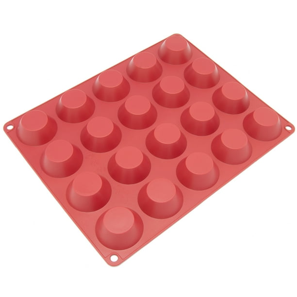 Freshware 20-Cavity Tart Silicone Mold for Quiche, Pastry, Cake, Pie ...