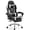 Black&White, variant on Easy4Home Gaming Chair with Sofa Spring Cushion, Ergonomic Office Chair with Lumbar Support and Footrest, High Back Computer Game Chair for Adults, Black&Blue