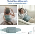 thumbnail image 4 of COCOBELA Heating Pad for Back Pain Relief, Electric Heating Pad for Period Cramps Neck Shoulders with Belt, 4 Timer 6 Heat Setting & Auto Shut Off, 12"x24"+20" Large Moist Heat Pad for Mom,Dad, 4 of 6