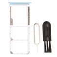 thumbnail image 1 of Card Tray Replacement, Accurate Size Fine Workmanship Plastic Dual Sim Card Tray With Eject Pin For Smart Phone Light Blue, 1 of 8