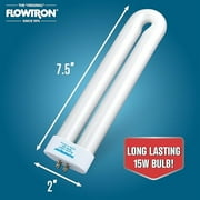 Flowtron Replacement UV Bulb, 2-Pack, Energy-Saving, for BK-15 Outdoor Bug Zapper