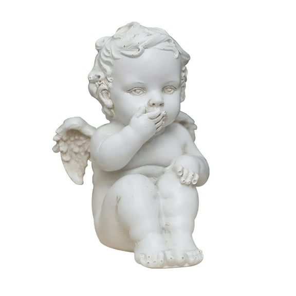 LAMIRO Baby Angel Figurines: Cherub Statues, Hear No Evil, See No Evil, Wings Angel Home Decor A